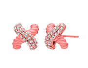 Diamond rope X earrings