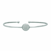 Diamond round bangle