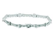 Diamond round bracelet