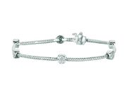 Diamond round bracelet