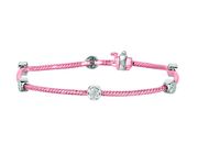 Diamond round bracelet