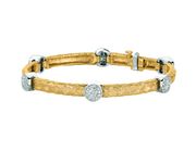Diamond round bracelet