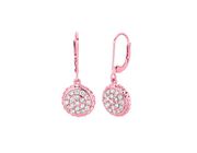 Diamond round earrings