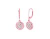 Diamond round earrings