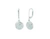 Diamond round earrings