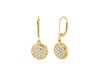 Diamond round earrings