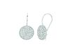 Diamond round earrings