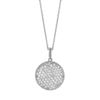 Diamond  round necklace