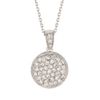 Diamond round necklace