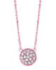 Diamond round necklace
