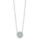 Diamond round necklace