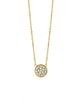 Diamond round necklace