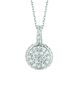 Diamond round necklace