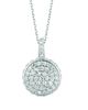 Diamond round necklace