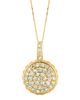 Diamond round necklace
