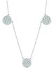 Diamond round necklace