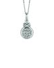 Diamond round necklace