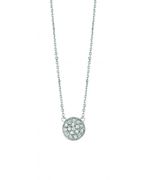 Diamond round necklace