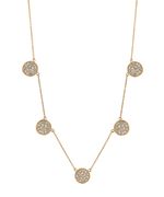 Diamond round necklace