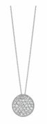 Diamond round necklace