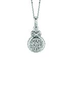Diamond round necklace