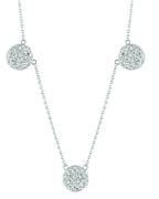 Diamond round necklace