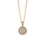 Diamond round necklace
