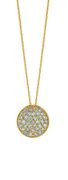 Diamond round necklace