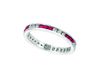 Diamond & ruby eternity ring