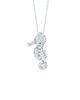 Diamond sea horse necklace