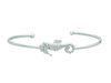 Diamond seahorse bangle