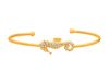 Diamond seahorse bangle