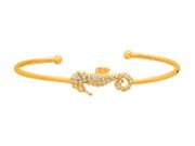 Diamond seahorse bangle