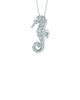 Diamond seahorse necklace