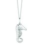 Diamond seahorse necklace