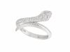 Diamond snake ring