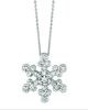 Diamond snow flake necklace
