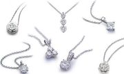 Diamond Solitaire Pendants 