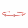 Diamond square bangle