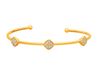 Diamond square bangle
