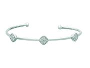 Diamond square bangle
