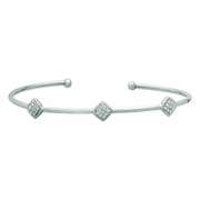 Diamond square bangle