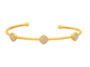Diamond square bangle