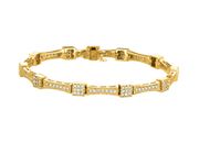 Diamond square bracelet