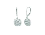 Diamond square earrings