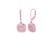 Diamond square earrings