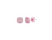 Diamond square earrings