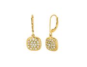 Diamond square earrings