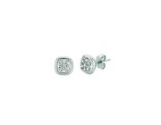 Diamond square earrings