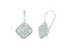 Diamond square earrings